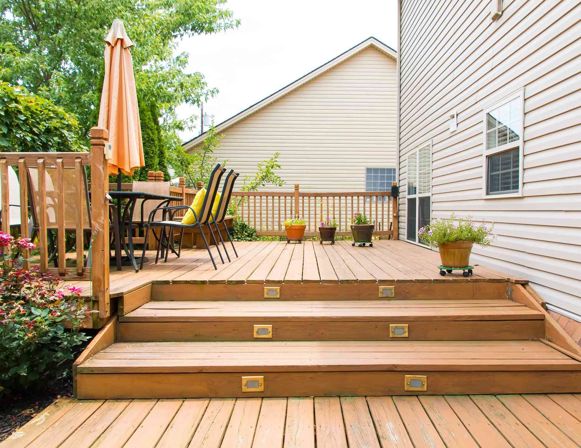 Recently completed deck build
